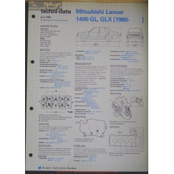 Mitsubishi Lancer 1400 Gl Glx Techni 1982