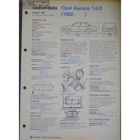 Opel Asconna 1600 D Techni 1983