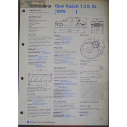 Opel Kadett 1300 S Sl Techni 1983