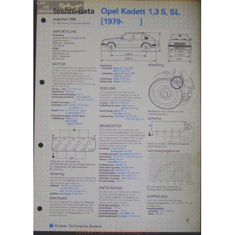 Opel Kadett 1300 S Sl Techni 1983
