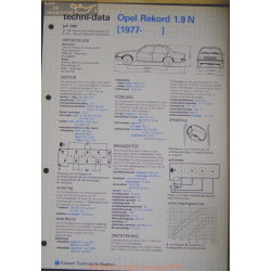 Opel Rekord 1900 N Techni 1981