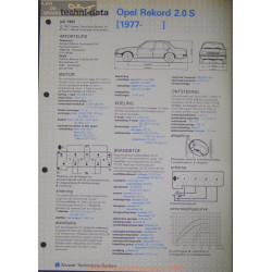 Opel Rekord 2000 S Techni 1981