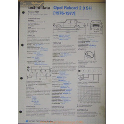Opel Rekord 2000 Sh Techni 1981