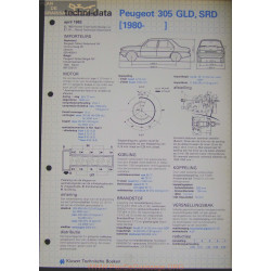 Peugeot 305 Gld Srd Techni 1982