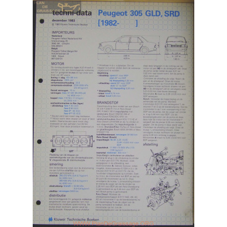 Peugeot 305 Gld Srd Techni 1983