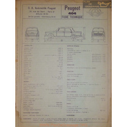 Peugeot 404 Fiche Technique