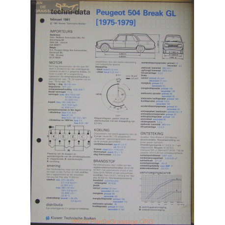 Peugeot 504 Break Gl Techni 1981