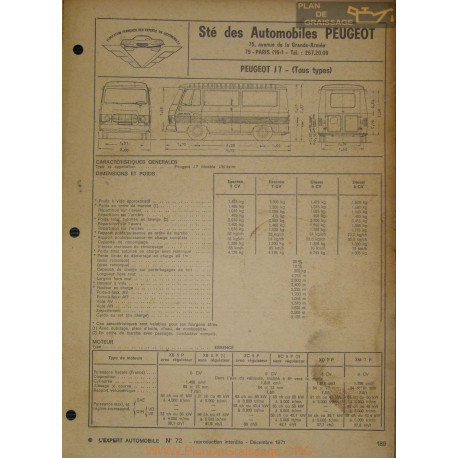 Peugeot J7 Tous Types 1971