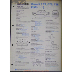 Renault 9 Ts Gts Tse Techni 1982