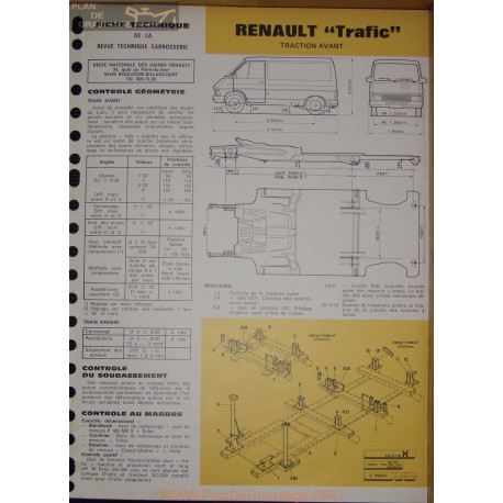 Renault Trafic Traction Avant Carrosserie