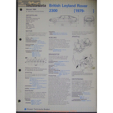 Rover British Leyland 2300 Techni 1984