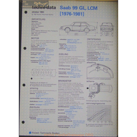 Saab 99 Gl Lcm Techni 1983