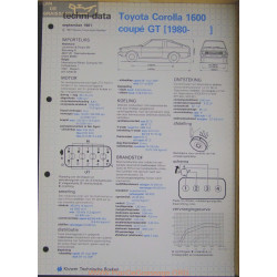 Toyota Corolla 1600 Coupe Gt Techni 1981