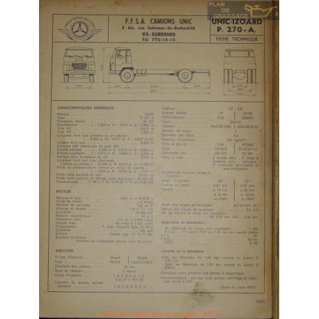 Unic Izoard P 270 A Fiche Technique