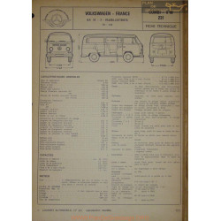 Volkswagen Combi 231 Fiche Technique