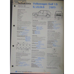 Volkswagen Golf 1500 S Ls Gls Techni 1981