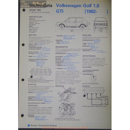 Volkswagen Golf 1800 Gti Techni 1983