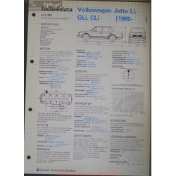 Volkswagen Jette Li Gli Cli Techni 1982