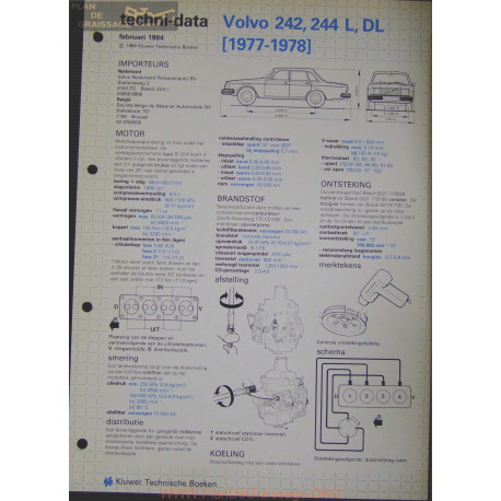 Volvo 242 244 L Dl Techni 1984 Bis