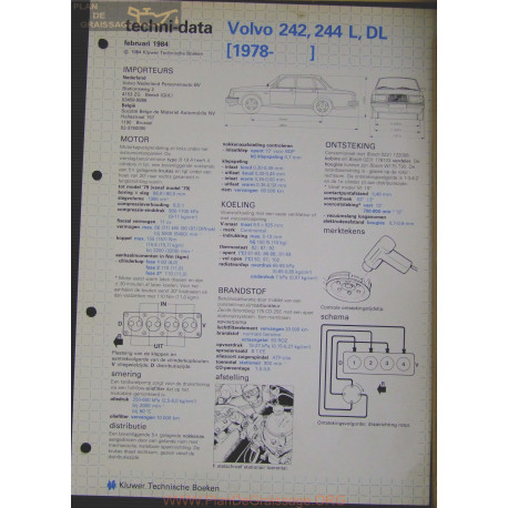 Volvo 242 244 L Dl Techni 1984
