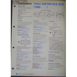 Volvo 343 345 Dls Gls Techni 1982