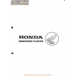 Honda 50cc Pf50 Parts List