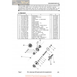 Jawa 225 Spare Part List