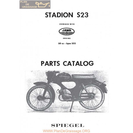 Jawa 50cc S23 552 Engine Parts List