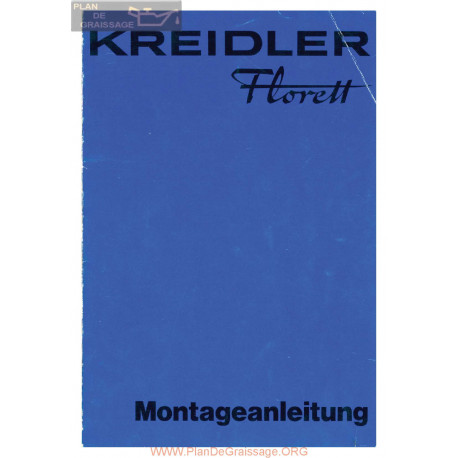 Kreidler Florett Bleu 1978 Manuel De Montage