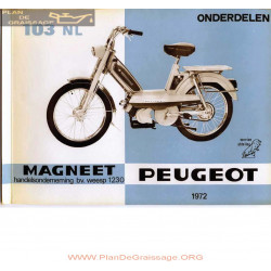 Peugeot 103nl Fr Nl Pieces Detachees 1972