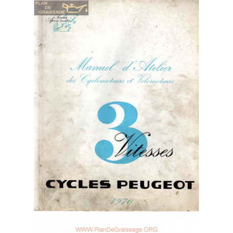 Peugeot 3 Vitesses Manuel Atelier 1970