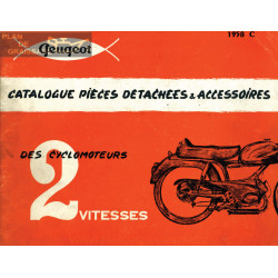 Peugeot Bb2 Vitesses Pieces Detachees 1958