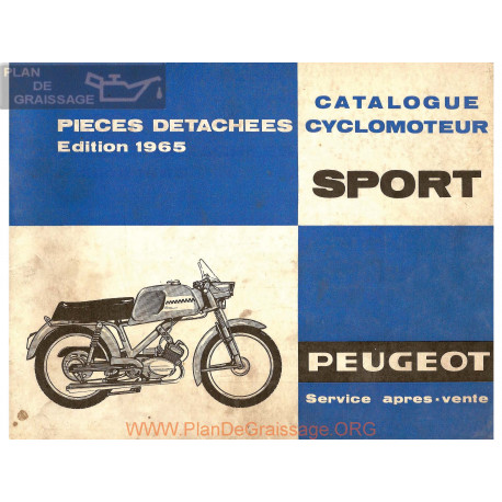 Peugeot Bb3 Sp Sport Pieces Detachees 1965