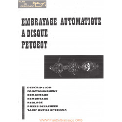 Peugeot Embrayage 100 Full Description