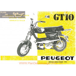 Peugeot Gt10 C Pieces Detachees 1976
