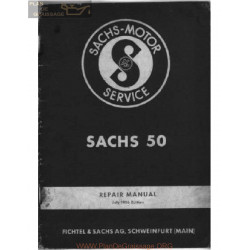 Sachs 50 Series Workshop Manual