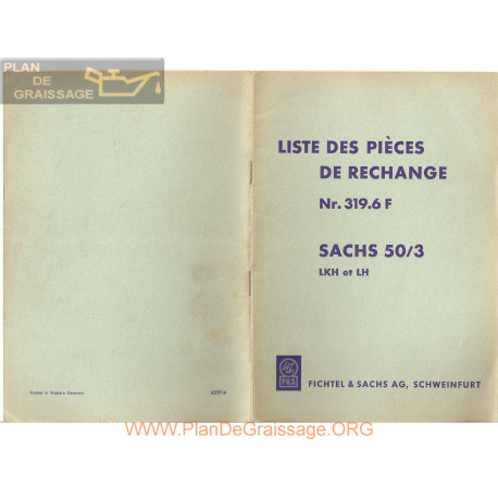 Sachs S3v 50cc Liste Pieces Rechange