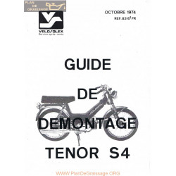 Solex Tenor S4 Manuel Demontage 1974