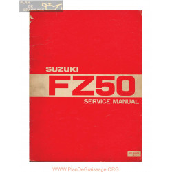 Suzuki Fz50 Service Manual 1979 Engl