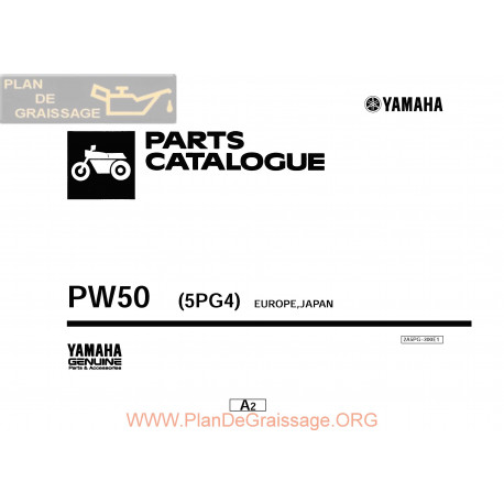 Yamaha Pw50 5pg4 Parts Catalogue
