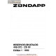 Zundapp Cs50 Service Catalogue 1982