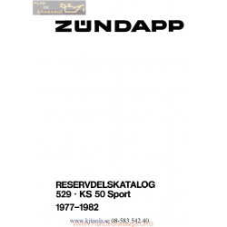 Zundapp Ks50 529 Sport Service Catalogue 1977 1982