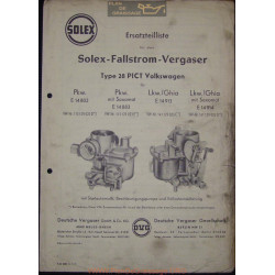 Solex 28 Pict E14802 14883 14913 14914 Volkswagen