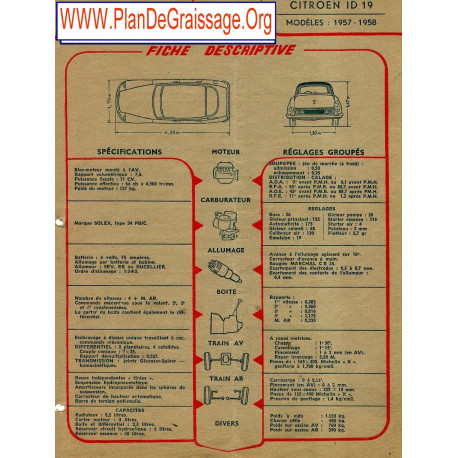 Citroen Id 19 1957 1958 Fd