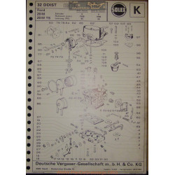 Solex 32 Ddist E15286 E15405 E15216 E15404 20m Ts