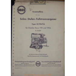 Solex 32 Paita E14609 Daimler Benz 190