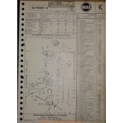 Solex 32 Pdsit 4 E15214 15228 15268 Ford 17m