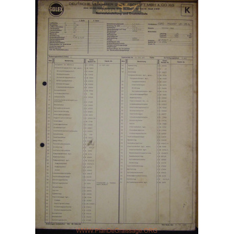 Solex 32 Pdsit 4 E15724 Ford Transit 125 175 To 1966