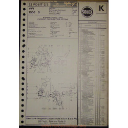 Solex 32 Pdsit E15211 E15212 Vw 1500 S