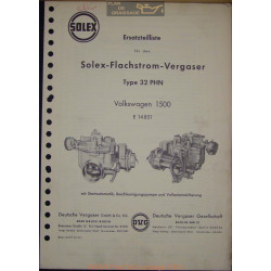 Solex 32 Phn E14851 Volkswagen 1500